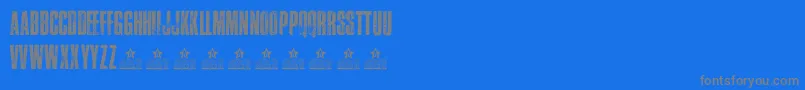 TrafficPersonalUse Font – Gray Fonts on Blue Background
