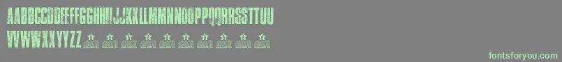 TrafficPersonalUse Font – Green Fonts on Gray Background