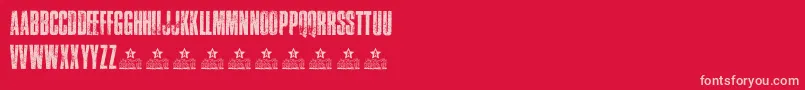 TrafficPersonalUse Font – Pink Fonts on Red Background
