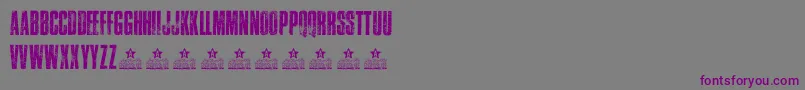 TrafficPersonalUse Font – Purple Fonts on Gray Background