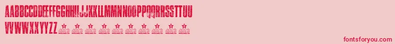 TrafficPersonalUse Font – Red Fonts on Pink Background