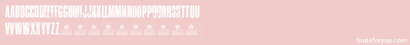 TrafficPersonalUse Font – White Fonts on Pink Background