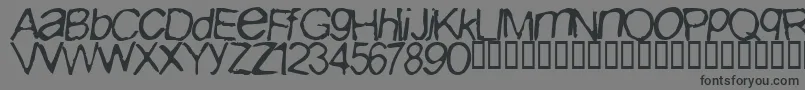 フォントIburpn – 黒い文字の灰色の背景