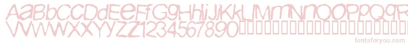 Iburpn Font – Pink Fonts on White Background