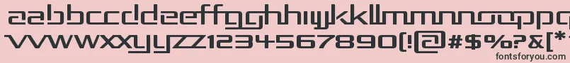 Rep2exp Font – Black Fonts on Pink Background