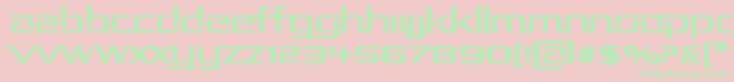 Rep2exp Font – Green Fonts on Pink Background