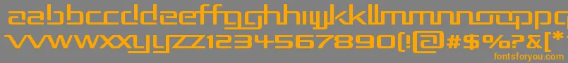 Rep2exp Font – Orange Fonts on Gray Background