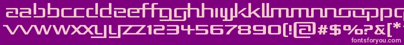 Rep2exp Font – Pink Fonts on Purple Background