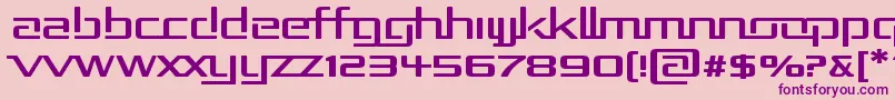 Rep2exp Font – Purple Fonts on Pink Background