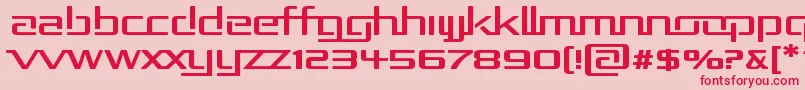 Rep2exp Font – Red Fonts on Pink Background