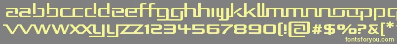 Rep2exp Font – Yellow Fonts on Gray Background