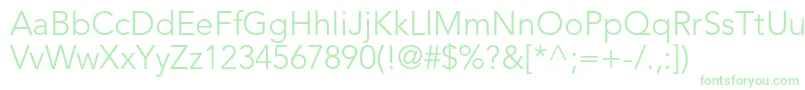 AvenirltstdLight Font – Green Fonts on White Background