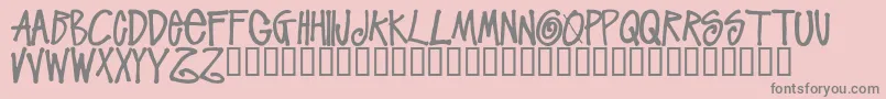 StussyscriptRegular Font – Gray Fonts on Pink Background