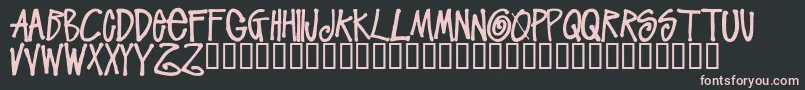 StussyscriptRegular Font – Pink Fonts on Black Background