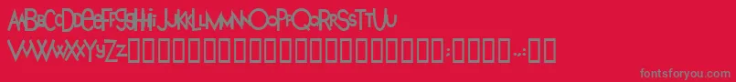 KingAnakin2フォントについての詳細 フォントKingAnakin2 – 赤い背景に灰色の文字