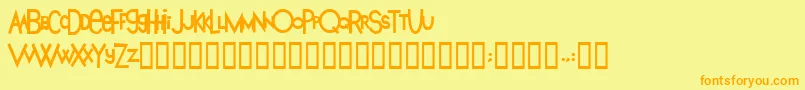 Więcej informacji o czcionce KingAnakin2 Czcionka KingAnakin2 – pomarańczowe czcionki na żółtym tle