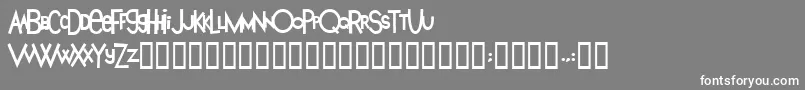 KingAnakin2 Font – White Fonts on Gray Background
