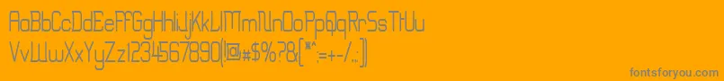 Erinn Font – Gray Fonts on Orange Background