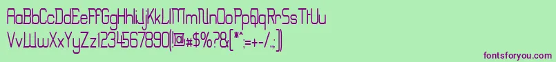 Erinn Font – Purple Fonts on Green Background