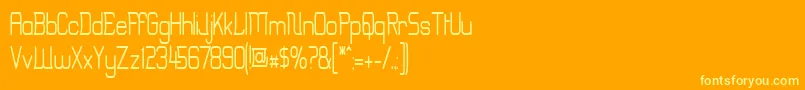 Подробнее о шрифте Erinn Шрифт Erinn – жёлтые шрифты на оранжевом фоне