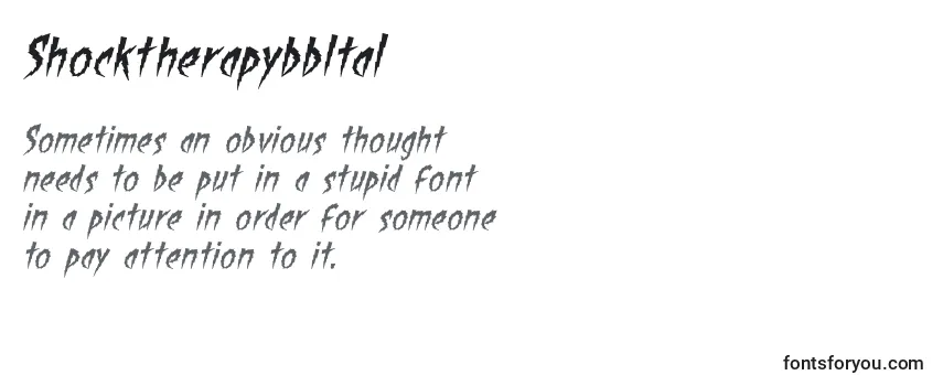 Review of the ShocktherapybbItal Font