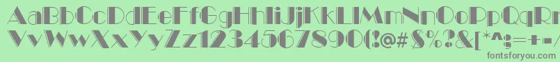 MarqueeEngravedRegular Font – Gray Fonts on Green Background