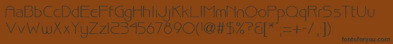 BiscuitRegularDb-Schriftart – Schwarze Schriften auf braunem Hintergrund
