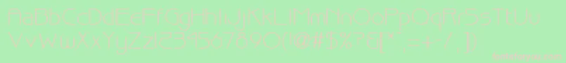 BiscuitRegularDb Font – Pink Fonts on Green Background