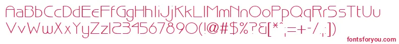 フォントBiscuitRegularDb – 白い背景に赤い文字