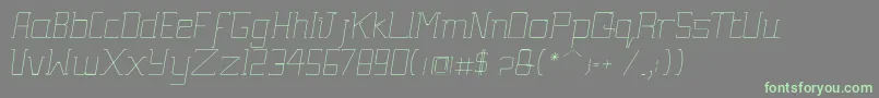 fuente GutsyItalic – Fuentes Verdes Sobre Fondo Gris