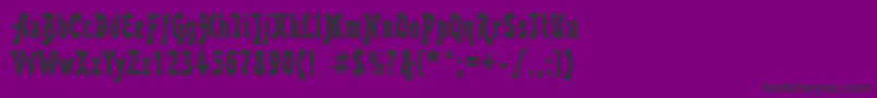 Karollactt-Schriftart – Schwarze Schriften auf violettem Hintergrund