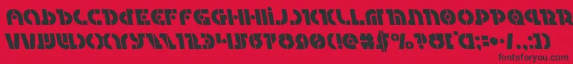 Questlokleft Font – Black Fonts on Red Background