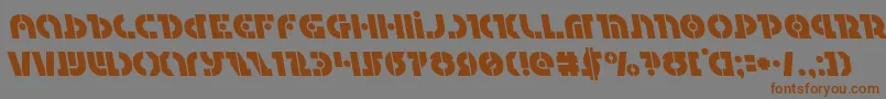 Questlokleft Font – Brown Fonts on Gray Background