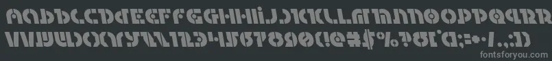Questlokleft Font – Gray Fonts on Black Background
