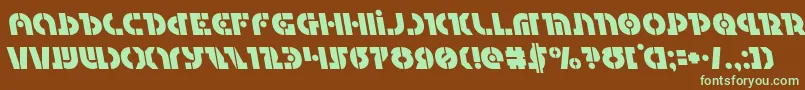 Questlokleft Font – Green Fonts on Brown Background