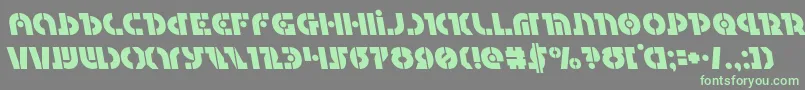 Questlokleft Font – Green Fonts on Gray Background