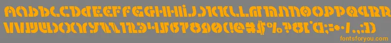 Questlokleft Font – Orange Fonts on Gray Background
