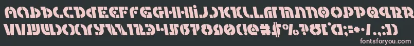 Questlokleft Font – Pink Fonts on Black Background