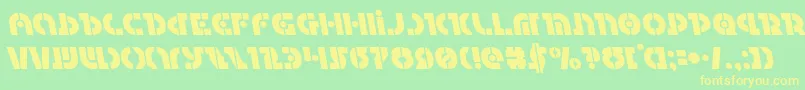 Questlokleft Font – Yellow Fonts on Green Background