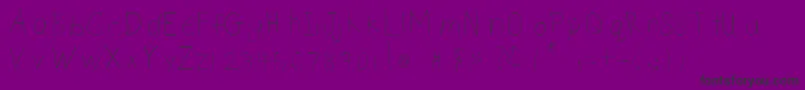 Czcionka DsnetChild – czarne czcionki na fioletowym tle