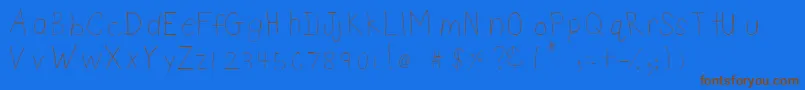 Más sobre la fuente DsnetChild fuente DsnetChild – Fuentes Marrones Sobre Fondo Azul