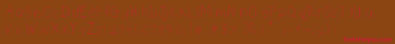 Шрифт DsnetChild – красные шрифты на коричневом фоне