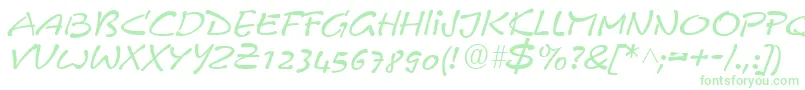 PyxidiumQuick Font – Green Fonts on White Background
