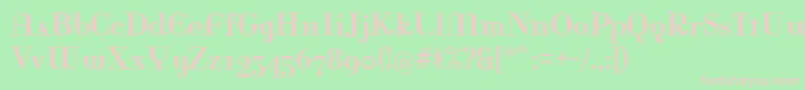 Rina Font – Pink Fonts on Green Background