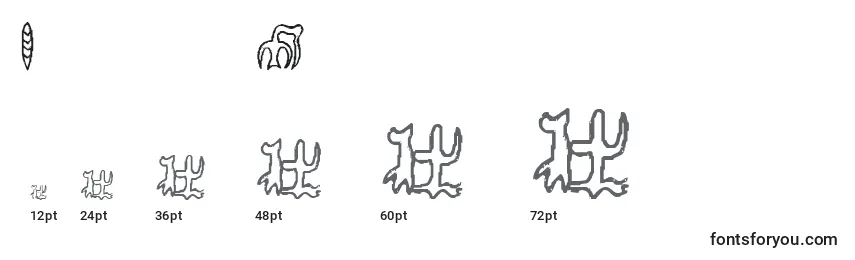 Größen der Schriftart RongorongoGlyphs