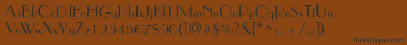 WeekendinparisRegular Font – Black Fonts on Brown Background