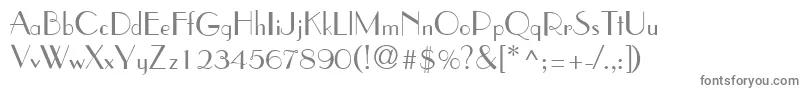 WeekendinparisRegular Font – Gray Fonts on White Background