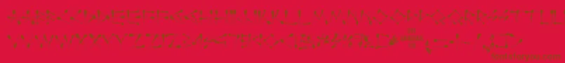 Perfectmatch-Schriftart – Braune Schriften auf rotem Hintergrund