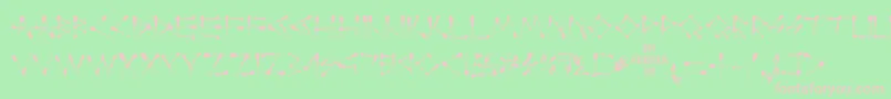 フォントPerfectmatch – 緑の背景にピンクのフォント