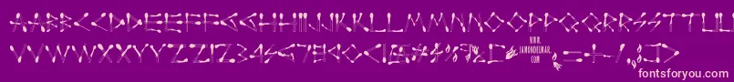 Perfectmatch Font – Pink Fonts on Purple Background